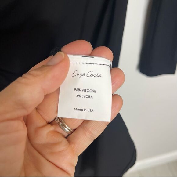 $595 ENZA COSTA Slash Midi Dress NWT - Picture 7 of 10